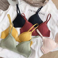 2021Only a bra,5 colors wire free comfortable bras ,seamless fashion underwear, girls intimate, women sexy Bralette thin pure color