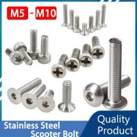 Stainless Steel Hex Hexagon Countersunk Allen Bolts Socket Cap Phillips Screws M5 M6 M8 M10 Scooter Motorcycle Fairing Bolts Kit