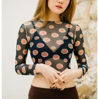 [Coralist Swimwear] เสื้อครอป Crop Top รุ่น Madi สี Midnight Daisy (CRBW87)