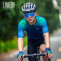 LAMEDA New Cycling Jersey Mens Short-sleeved Tops Summer Quick Dry Tight-fitting Bicycle Clothing Road Bicycle Clothes