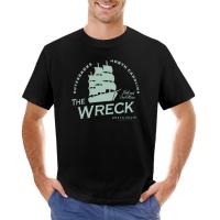 Outer Banks The Wreck Restaurant Ship Logo T-Shirt Black T Shirt Aesthetic Clothing Mens T Shirts Casual Stylish