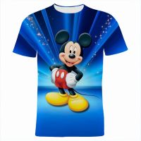 Disney T-Shirts Mickey Mouse Cartoon Anime 3D Print Streetwear Men Women Fashion Oversized T Shirt Kids Boys Tees Tops Clothing