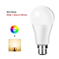 【New-store】 E27 B22หลอดไฟ LED สมาร์ท Wifi 15W ระบบควบคุมแอพพลิเคชั่นอัจฉริยะไฟ RGB หรี่ได้ Alexa ใช้ได้กับ Google Assistant 85-265V