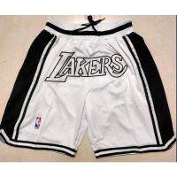 2022 New Original 【10 Styles】NBA Shorts Los Angelels Lakers 2021 MVP White Black Pockets And Other Basketball Shorts เสื้อบาสเกตบอลยอดนิยมระบายอากาศเร็วแห้งกางเกงปักบอล