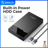 ORICO 3.5เคสฮาร์ดดิสก์ Bulit-In 12V แบบพกพา SATA เป็น USB 3.0ฮาร์ดไดรฟ์การสนับสนุนการล้อมรอบ16TB UASP สำหรับ PC TV PS4(3599U3)