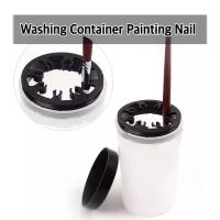 ?ถ้วยล้างพู่กัน มีตัวหนีบ ขนไม่งอ Washing Container Painting Nail