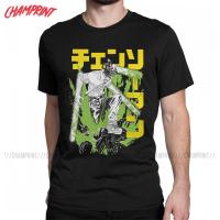 Chainsaw Man Warrior Denji เสื้อ T ชาย100% Cotton Cool เสื้อยืดรอบคอมังงะ Tee เสื้อแขนสั้น Tops partyS-5XL