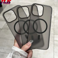 [JLK] ผิวด้านบางพิเศษสำหรับเคสโทรศัพท์ MagSafe สำหรับ iPhone 15 14 Plus 13 12 Pro Max ฝาแข็งโปร่งใสกันกระแทก