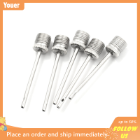 【Youer】 5pcs กีฬาพองเข็ม PIN หัวฉีดฟุตบอลบาสเกตบอลฟุตบอลบอลปั๊มลม