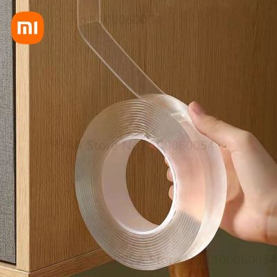 Xiaomi 1/2/3/5M Nano Tape Double Sided Tape Transparent Reusable Waterproof Adhesive Tapes Cleanable Kitchen Bathroom Supplies Adhesives  Tape