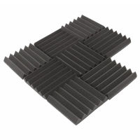 8Pcs 305 x 305 x 45mm Soundproofing Foam Acoustic Foam Sound Treatment Studio Room Absorption Wedge Tiles Polyurethane foam