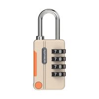 4 Digit Combination Padlock Aluminum-Alloy Security Lock Portable Password Lock for Backpacks Gym School Lockers