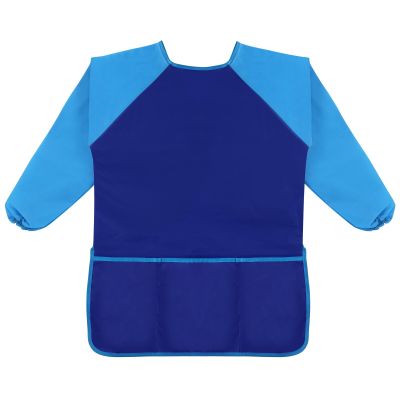 ผ้ากันเปื้อนแขนยาวกันน้ำสำหรับเด็กวัยหัดเดินเสื้อสม็อคทารกผ้ากันเปื้อนกันฝุ่นระบายอากาศได้ LWQ3721