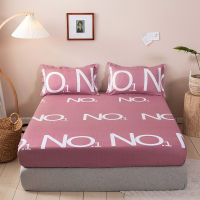 Fashion Printing Fitted Sheet Washable and Breathable Bed Cover Simple Non-slip Mattress Cover Queen Sheet Home Textile