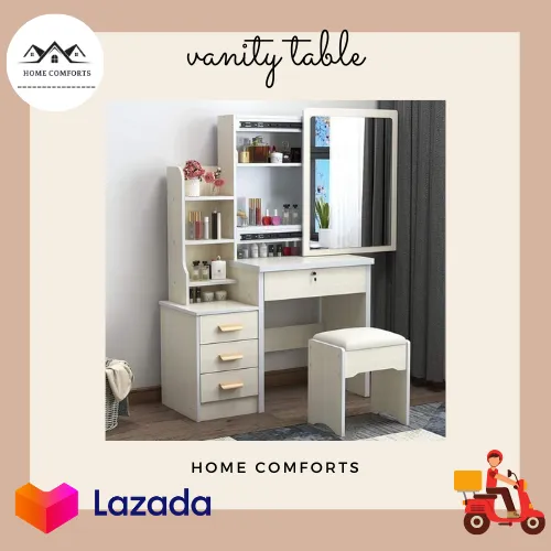 Modern Vanity Table With Drawers │ High Quality Vanity Table With