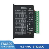 ตัวควบคุมมอเตอร์แบบสเต็ปเปอร์ใน TB6600 1/3/5ชิ้น DC9-42V 4A 32ส่วนสำหรับ Nema17 Nema23 42/57มอเตอร์คอนโทรลเลอร์ CNC 3D ชิ้นส่วนวงจรไฟฟ้าของเครื่องพิมพ์