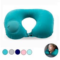 【CW】 Inflatable Neck U Air Neckrest Rest Sleeping Resting for Airplane Car