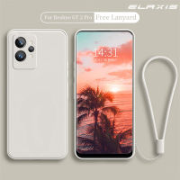 ELAXIS เคสโทรศัพท์ Realme GT 2 Pro,ฝาครอบหลังซิลิโคนเหลวขอบตรงป้องกันการตกกระแทกเลนส์รวมทุกอย่าง