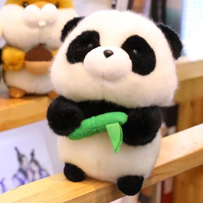 Like Real Wild Animals Plush Toys Cute Panda Hug Bamboo Plush Toy Soft Stuffed Animals Dolls Decorative For Kids Girls
