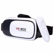 Kính thực tế ảo VR Box phiên bản 2 Trắng + Tặng 1 tay cầm chơi game