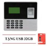 HCMMáy chấm công quét vân tay ELITEK 6688 đen xám + USB 32GB
