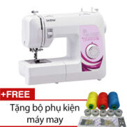 Máy may BrotherGS2500 Trắng phối hồng + Tặng 1 bộ phụ kiện máy may