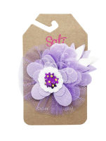 SATI-กิ๊บหนีบผม-NP. NEON PURPLE FLOWER CLIP-FCF099