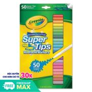 HCMBÚT LÔNG TÔ MÀU NÉT MẢNH & DÀY CRAYOLA 50 CÂY CÓ THỂ RỬA ĐƯỢC