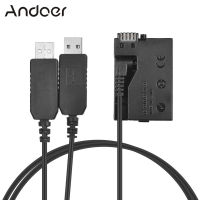 Andoer LP-E8 DC Coupler USB อะแดปเตอร์ Dummy แบตเตอรี่ Camera ชุดชาร์จสำหรับ Canon Rebel T3i T2i T4i T5i EOS 600D 550D 650D 700D Kiss X5 X4 X6