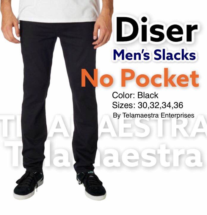 Diser Men Slacks Pants No Pocket Lazada PH