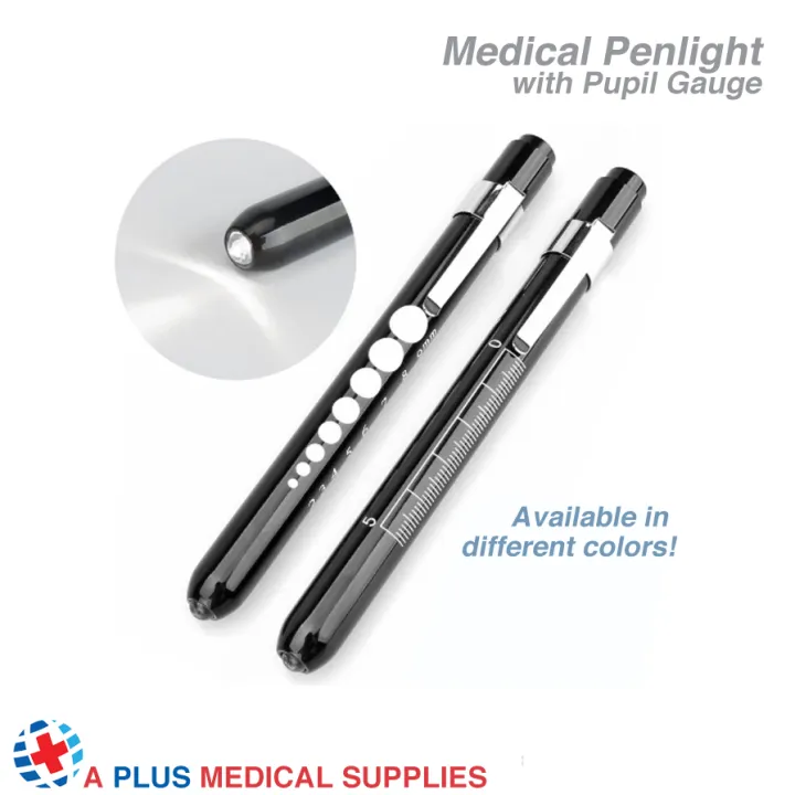 Medical Penlight with Pupil Gauge First Aid Nurse EMT Doctor Penlight