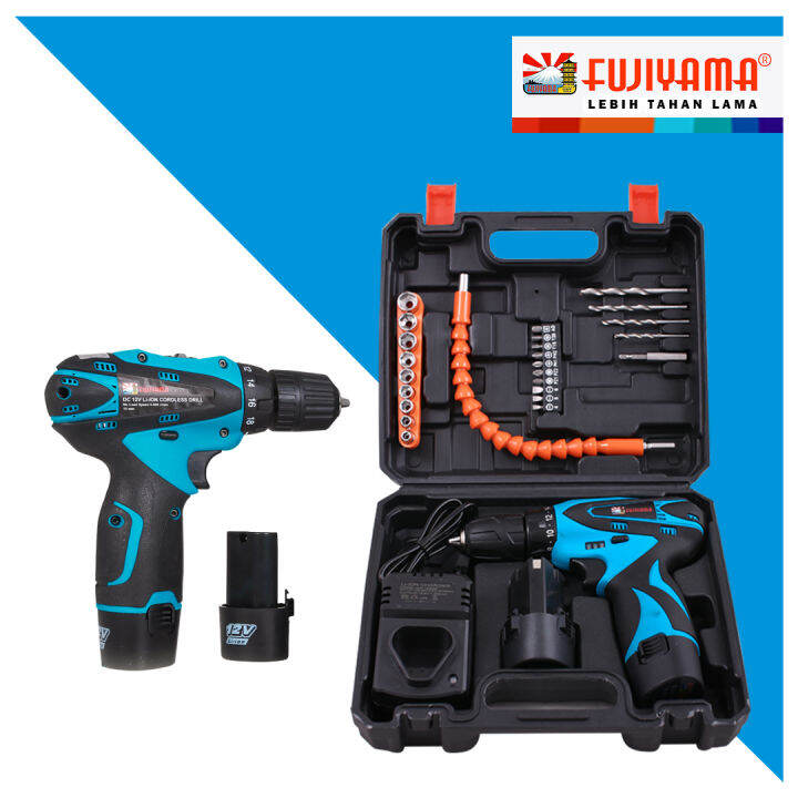 Fujiyama Cd L Li Ion Cordless Drill V Bor Baterai Lazada