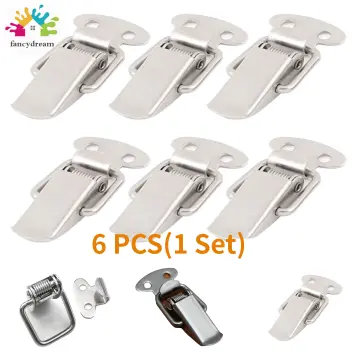 10 Pcs Suitcase Tool Box Locking A05 Spring Loaded Buckle Toggle Latch Silver 