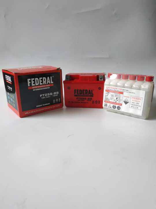 Aki Motor GTZ5S Federal | Lazada Indonesia