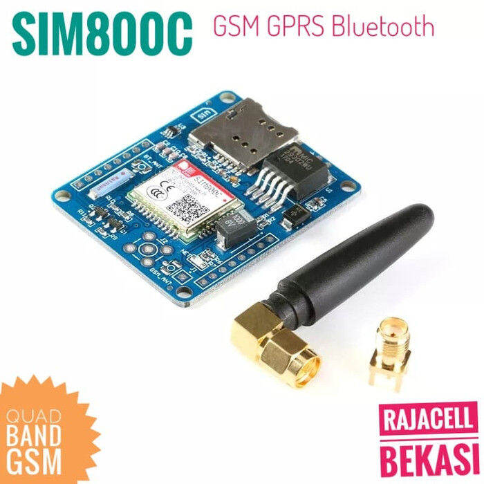 SIM800C CRC Module GSM GPRS Bluetooth pengganti SIM900A for Arduino ...