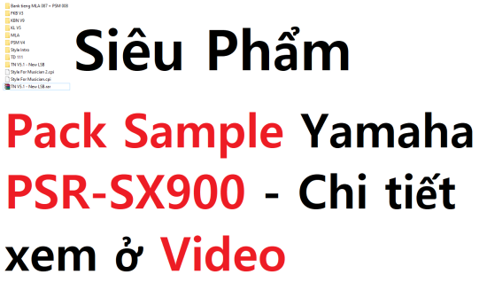 Siêu phẩm pack sample yamaha psr sx900 - ảnh sản phẩm 1