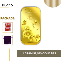 Puregold 99.99 ทองคำแท่ง 1g ลาย ฤดูใบไม้ผลิ ทองคำแท้จากสิงคโปร์