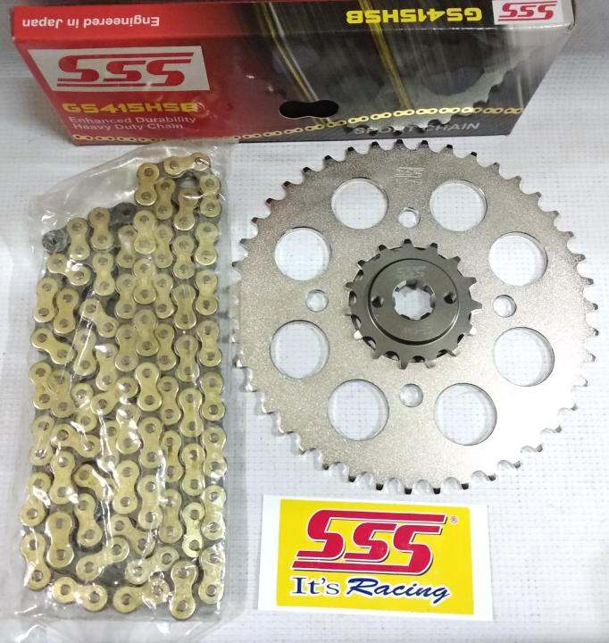 gear set SSS CB150R Sonic 150 LED Verza 150 CBR 150 Supra GTR 150 415 HSB Gold Lazada Indonesia