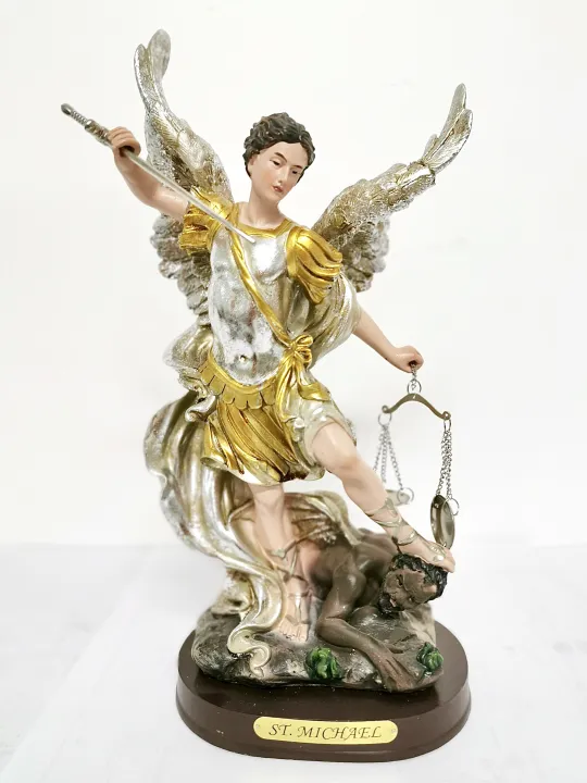 Saint Michael Figurine Sculpture Home Decor Religious Item Collection Gift Ideas Lazada Ph - Home Decor Figurines Sculptures