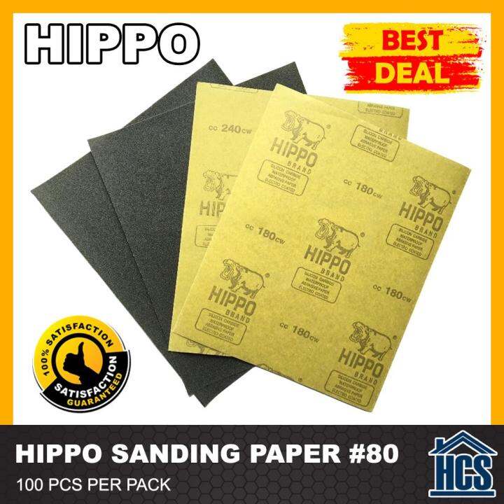 Hippo Sand Paper 80 (100pcs) Lazada PH