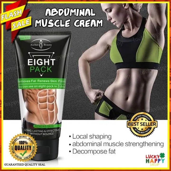 Authentic Eight Pack Abs Slimming Cream Abs Muscle Stimulator , Fat