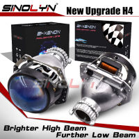 Sinolyn ไฟโปรเจคเตอร์ bi xenon ชิ้นส่วนไฟหน้า 3 นิ้วรถH4อัพเกรดไฟหน้าHella 3R G5 HID D2S D2H HID Bi-เลนส์โปรเจคเตอร์ของไบซีออนเลนส์สีน้ำเงิน3.0 RHD