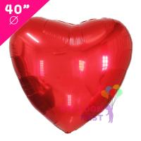 ลูกโป่งหัวใจ ขนาด40นิ้ว สีแดง ลูกโป่งวาเลนไทน์ Valentine balloons