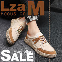 Men Genuine Leather Shoes Outdoor Antiskid Shoes Sandals Daddys Shoes Bottom Breathable Trendy Shoes Casual Shoes