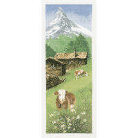 ชุดครอสติช Pinn  HS-JC524B เฮริเทจ International - ALPINE MEADOW ขนาด 11x30 cm.