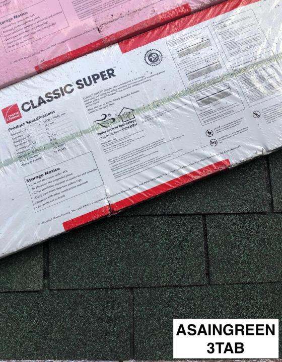 Roof Shingles Materials Asphalt Roof Shingles 3TAB GREEN , Imported