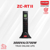 Official Shop : ZIRCON ZC-RTIII 3000VA/2700W TRUE ONLINE UPS Rack &amp; Tower Design ของแท้ ส่งไว ประกัน 2ปี ส่งฟรีทั่วไทย มี Hotline 24 ชม