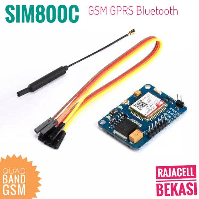 SIM800C IPX Module GSM GPRS Bluetooth pengganti SIM900A for Arduino ...