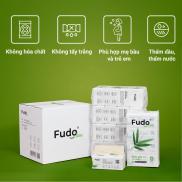 Khăn giấy tre Fudo - 20 gói giấy rút- Giấy ăn Fudo 100% bột tre