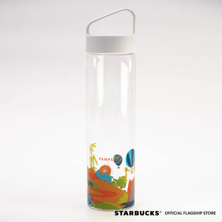 Starbucks 18.5oz Glass Water Bottle You Are Here Pampanga | Lazada PH